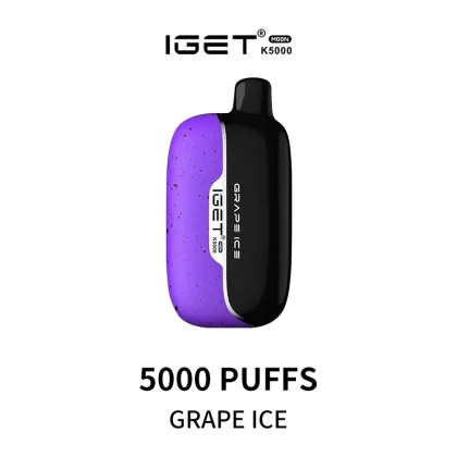 IGET Moon K5000 Puffs – Grape Ice - Ozvapeone (923085)