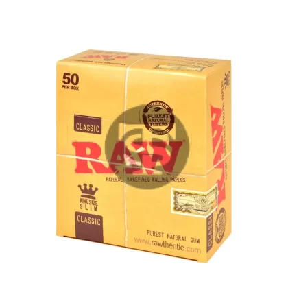 RAW Classic Papers King Size Slim Pack of 50 - Vape Store