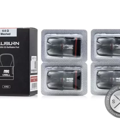 UWELL CALIBURN G3 Replacement Pods - 0.4Ω Mesh, 0.6Ω Mesh