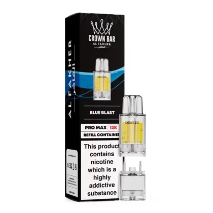 Al Fakher Crown Bar Pro Max 12K Prefilled Pod Blue Blast - Nicotine Strength#20mg (0070C5)