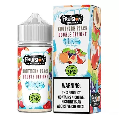 Southern Peach Double Delight Ice by Fruision E-Juice (100mL)(Freebase)