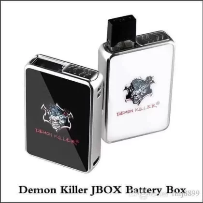 Demon Killer JBOX Pod Mod- Juul Pods Compatible - Color#BLACK>WHITE