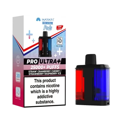 Straw' Cranberry Cherry / Strawberry Raspberry Ice Hayati Pro Ultra Plus Refill Pack - Ecigwizard