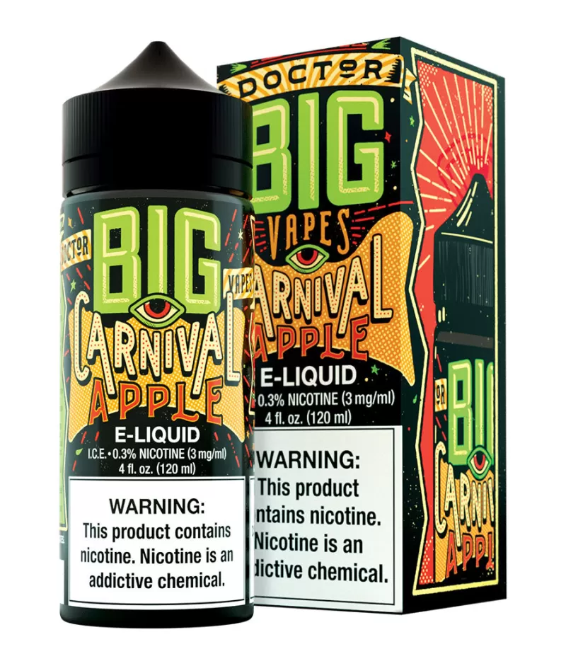 DOCTOR BIG VAPES by BIG BOTTLE Co - Carnival Apple - 120ML E-Liquid - 6MG