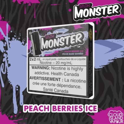STLTH Monster Pod Pack – Peach Berries Ice