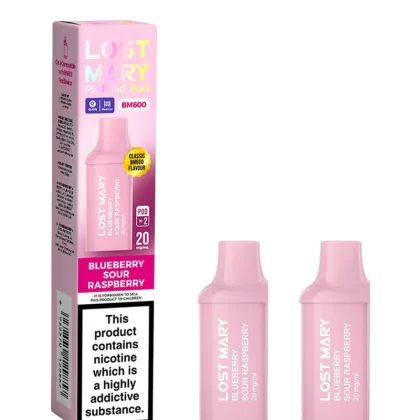 Blueberry Sour Raspberry Lost Mary BM600 Pods (x2) - 88Vape