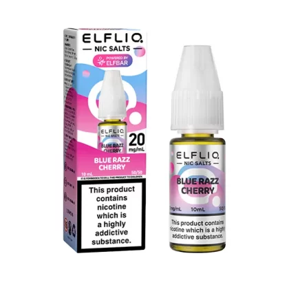 ELFLIQ Blue Razz Cherry 10ml Nicotine Salt E-Liquid - 20 mg - High Strength