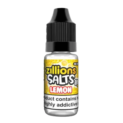 Zillions Salts Lemon Nic Salt Vape Juice - 10 Pack - Strength 20mg