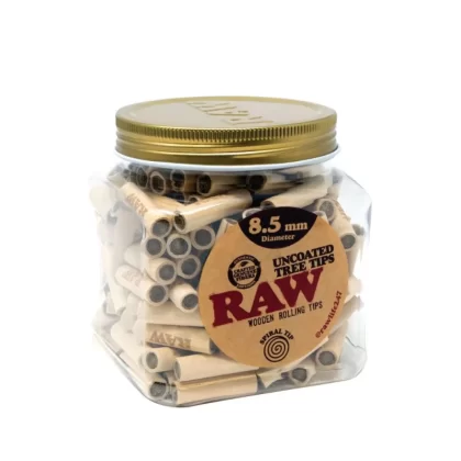 RAW Uncoated Tree Tips – Natural Wood Filters (8.5mm, 9.6mm, 11mm, 15mm) - Discountvapepen