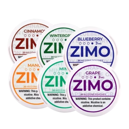 ZIMO Pouch Sampler - Nicotine#3mg>6mg>8mg~Size#6 Pack