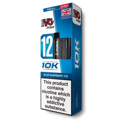 Blue Raspberry Ice Pro 12 Refill Pod by IVG - 20 mg/ml