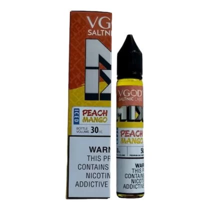 VGOD Nic Salt–Iced Peach Mango (25/50 mg) - Vapebar Pk