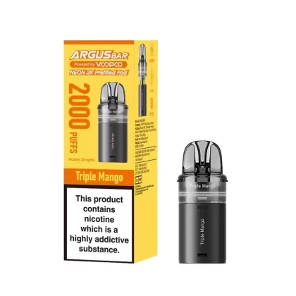 VooPoo Argus Bar Neon 2K Prefilled Pods - Triple Mango