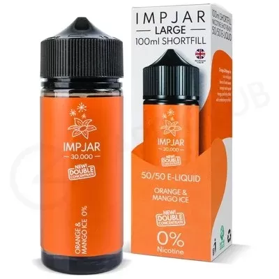 Orange & Mango Ice Shortfill E-Liquid by Imp Jar Large 100ml