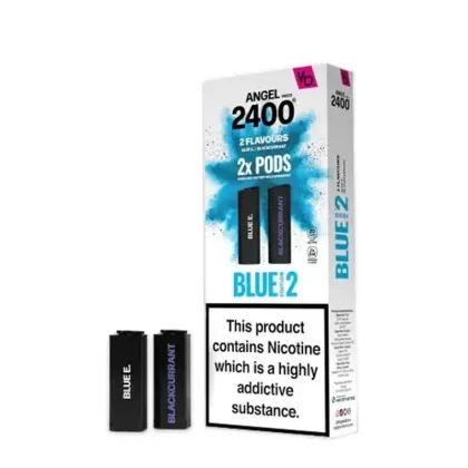 Vapes Bars Angel 2400 Blue Edition 2 Prefilled Pods (2 Pack) - Strength#20mg (C33864)