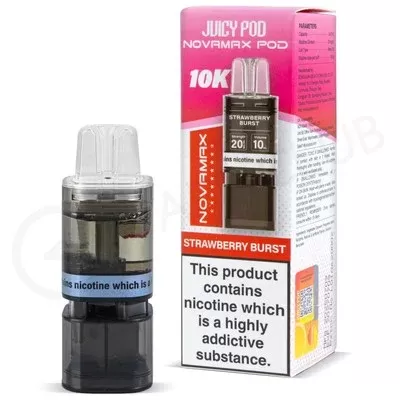 Strawberry Burst Juicy Pod Novamax 10K Refill Pack