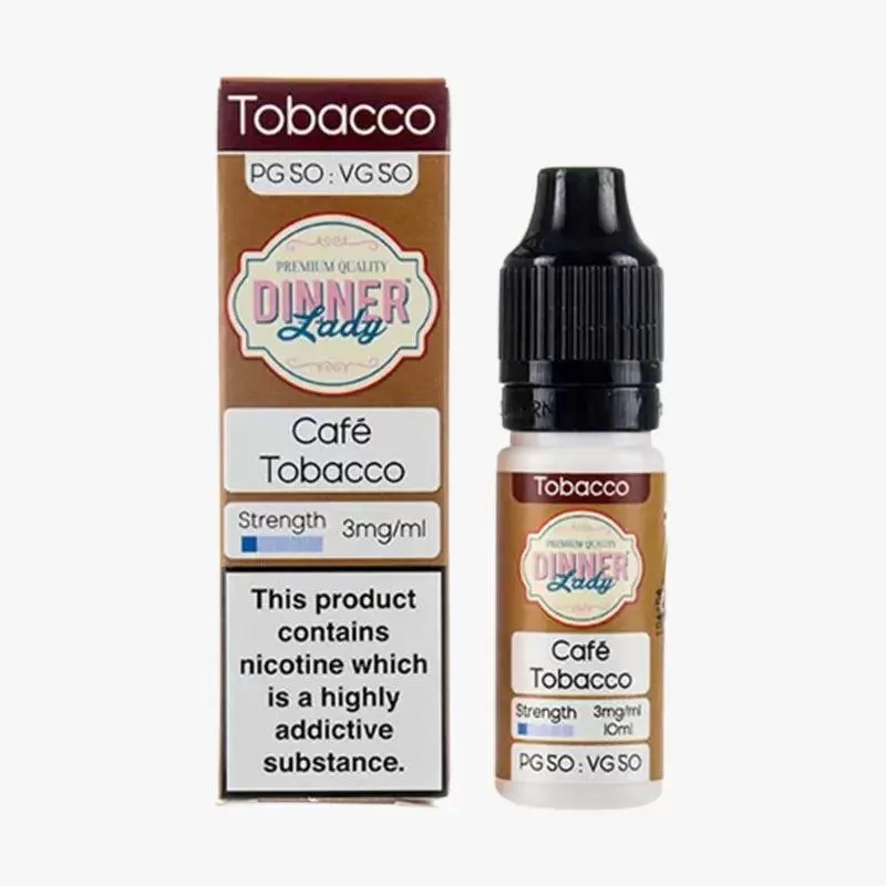 Cafe Tobacco 50/50 E-Liquid by Dinner Lady - 3mg
