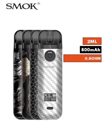 Smok Novo 4 Pod Kit - Silver Carbon Fiber - Londonvapehouse