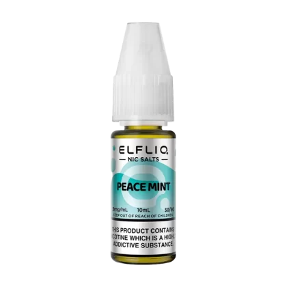 Peace Mint Elfliq Nic Salt by Elfbar - 10ml - 5mg - Vape Product (48670D)