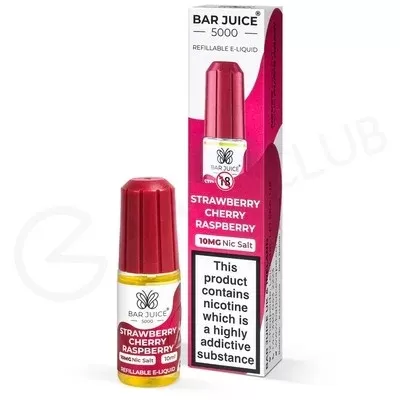 Strawberry Cherry Raspberry Nic Salt E-Liquid by Bar Juice 5000 - Ecigpremium