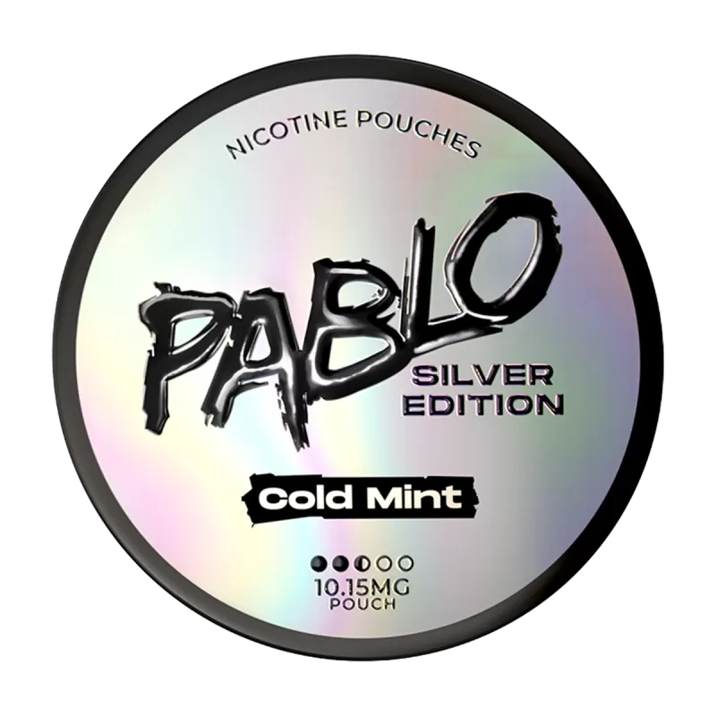 Cold Mint Pablo Silver Edition Nicotine Pouches - 10mg - Vape Product (479F35)
