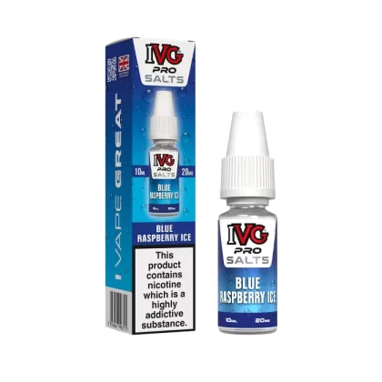 Blue Raspberry Ice Nic Salt E-Liquid by IVG Pro