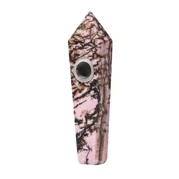 Gemstone Jewel Pipe – Rhodonite - Ejuicewarehouse