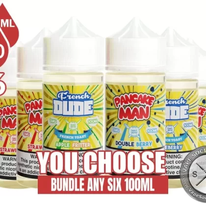 Pancake Man and French Dude Bundle 6x100ml (600ml)
