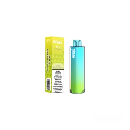 VFEEL V1 K6000 DISPOSABLE VAPE ( 20MG INTENSE ) - Lychee Peach Ice / 20MG BOLD