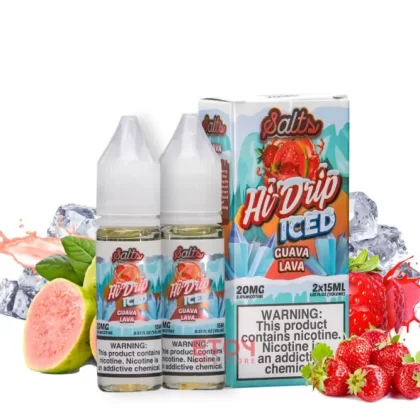ICED GUAVA LAVA HI-DRIP SALTS 30ML - Vape Product, Vape Product; 1 PCS, Pack Of 2