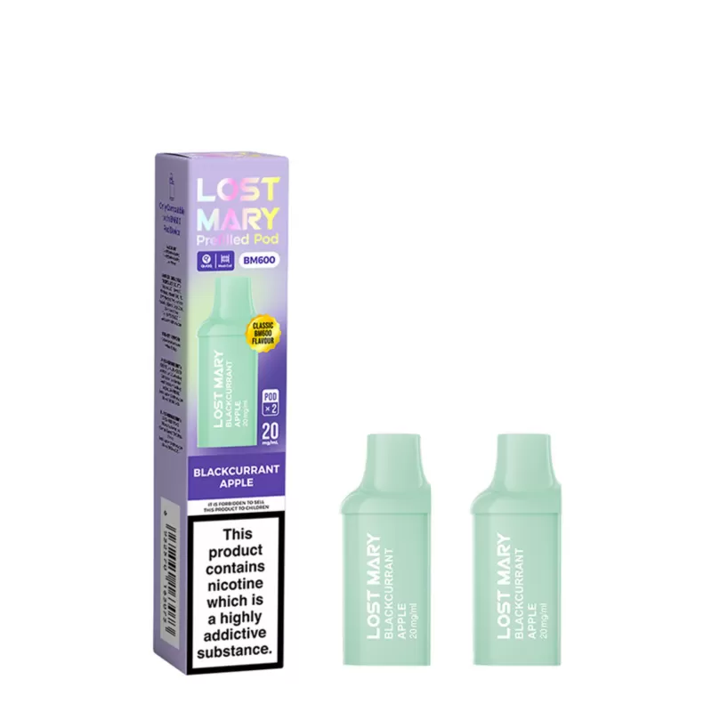 20mg (2%) Lost Mary BM600 Prefilled Replacement Pods - Vape Co - Image 2
