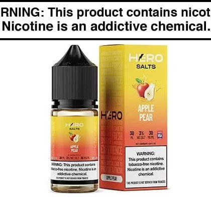 APPLE PEAR BY HERO SALTS 30ML - Vapejuice