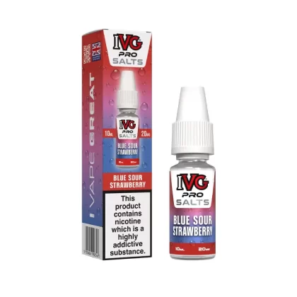 Blue Sour Strawberry Nic Salt E-Liquid by IVG Pro