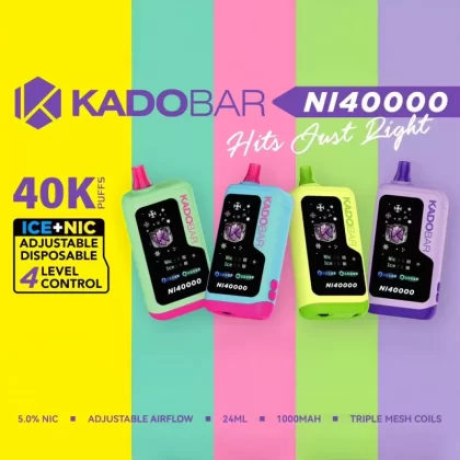 KADOBAR NI40K Nic + Ice Control Disposable Device - 40000 Puffs - Simply Mint