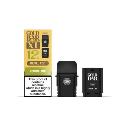 Gold Bar XL Prefilled Replacement Pod Lemon Lime - Nicotine Strength#20mg (80726F)