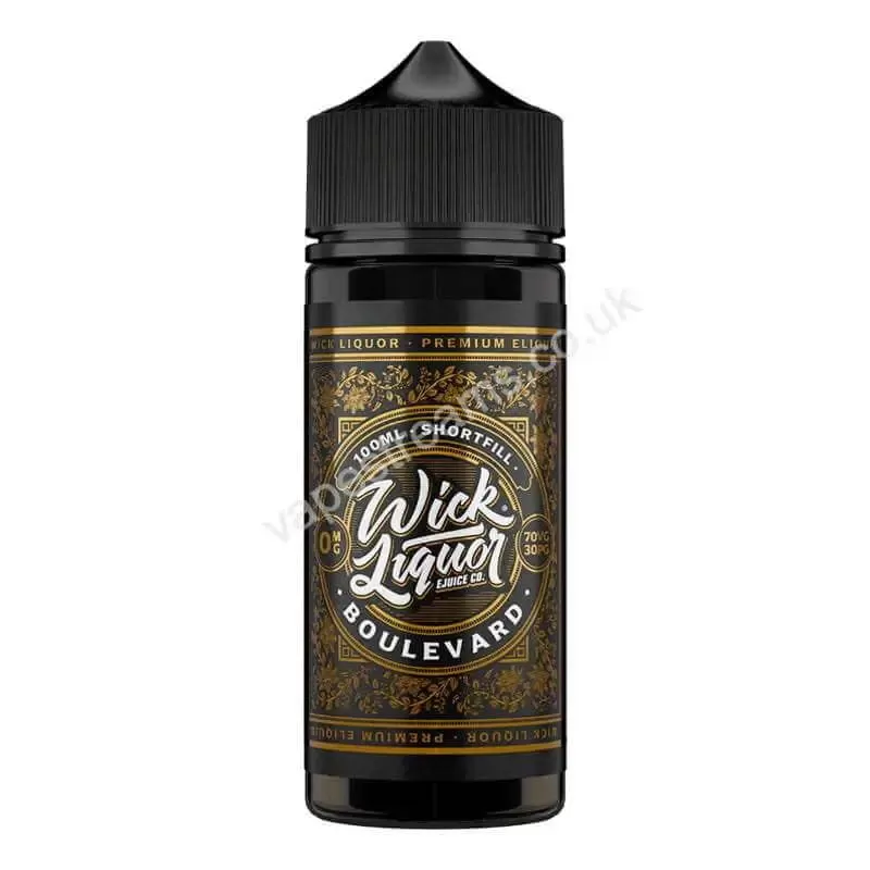 Wick Liquor Boulevard 100ml E-Liquid Shortfill - Vapestreams Co