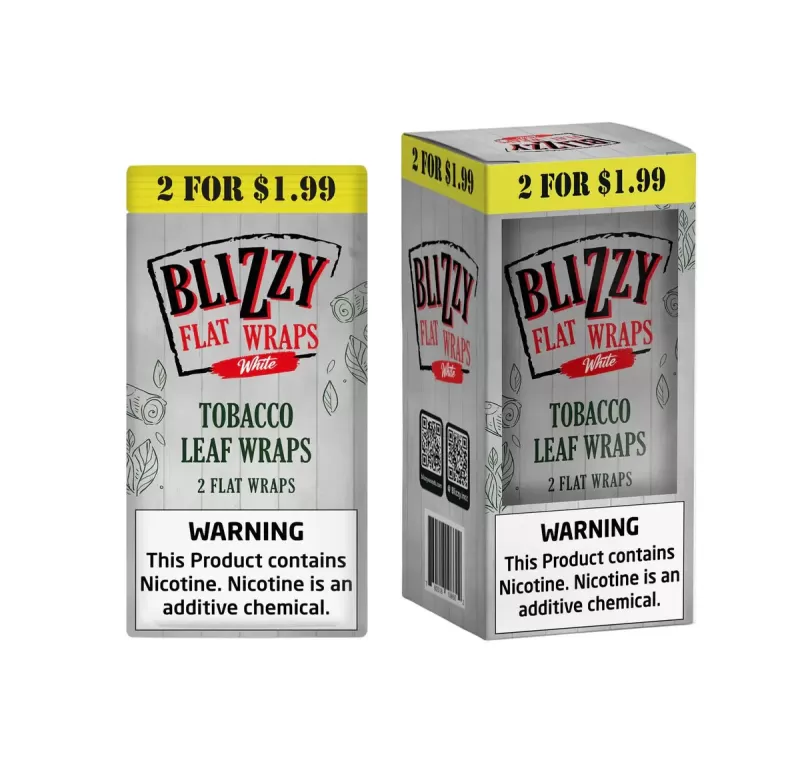 Blizzy Flat Wraps 2pk White