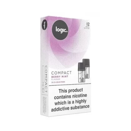 Logic Berry Mint Pods (2 Pack) - Strength#12mg>6mg (7DA8CD) (7DA8CD)