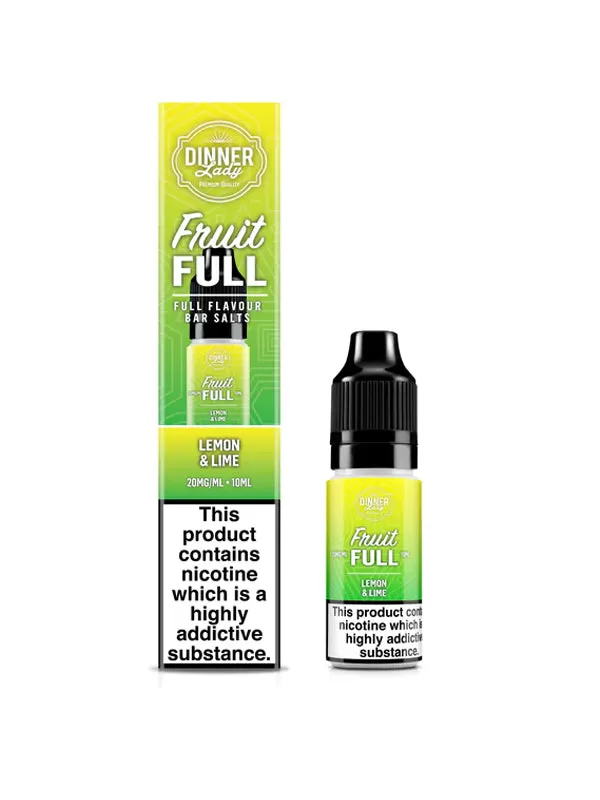 Lemon & Lime Fruit FULL Nic Salt E-Liquid by Dinner Lady - 20mg - Image 2