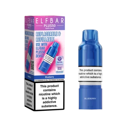 Blueberry ElfBar Plus 50 Refill Pack - Vapeshop Co