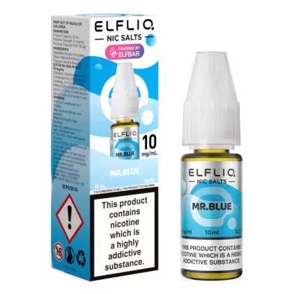 Mr. Blue Nic Salt E-Liquid by Elf Bar Elfliq (10ml)