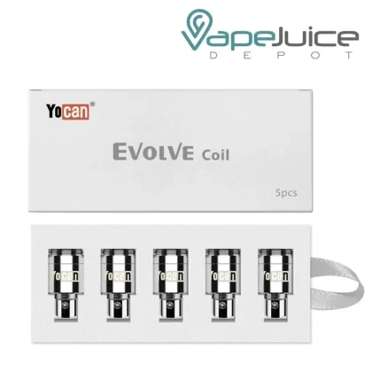 Yocan Evolve Replacement Coils - 5 Pack, Evolve Quartz Dual Coils