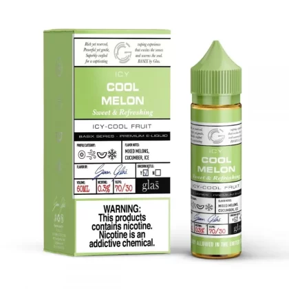Glas Vape Basix Series Cool Melon - Size#60ml~Nicotine Strength#0mg>3mg>6mg