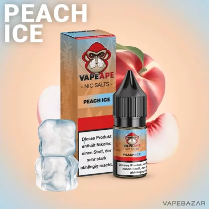 VapeApe – Peach Ice – Nic Salts - 10mg/ml, 20mg/ml