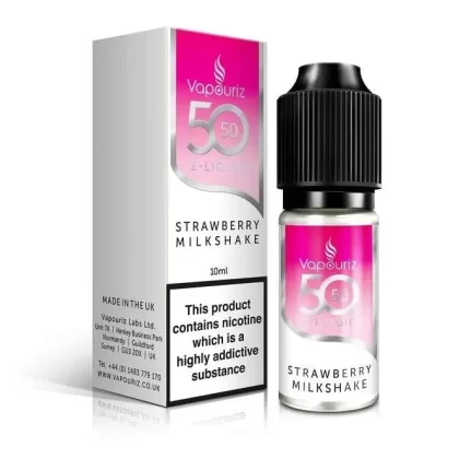 Vapouriz Strawberry Milkshake E Liquid – 50/50 Series (10ml)