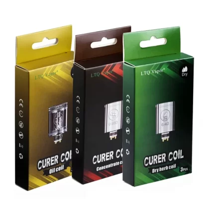 LTQ Vapor CURER Replacement Coil 3pcs/pack - 0.65ohm Concentrate Wax Coil / U.S.A