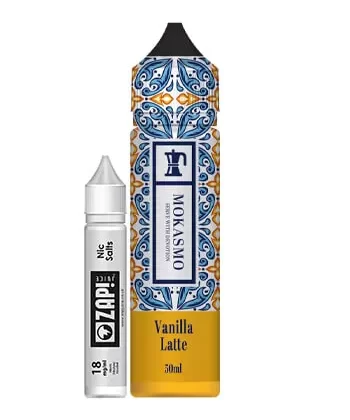 Vanilla Latte Shortfill eLiquid by Mokasmo 50ml - 00mg / 50ml