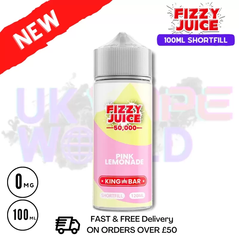 Pink Lemonade Fizzy Juice 100ml E-Liquid – £7.99