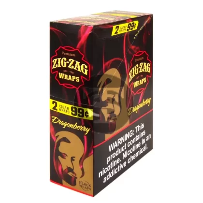 Zig Zag Wraps Premium DragonBerry 25 Packs of 2, Pre-Priced 99c