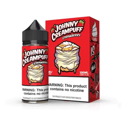 Sale $10.00 – Strawberry by Tinted Brew – Johnny Creampuff TFN Series 100mL